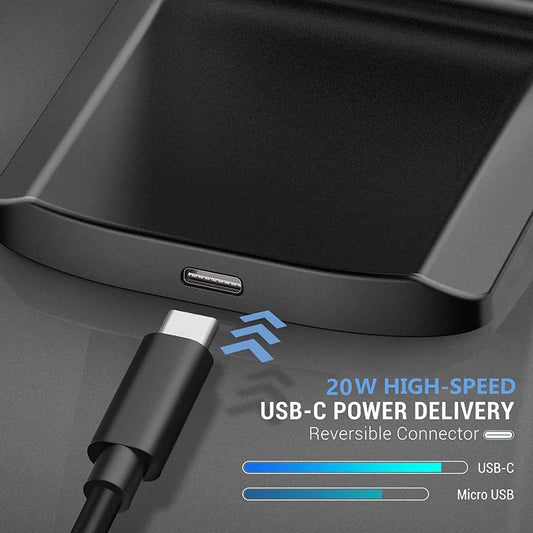 Fixdono Fast Wireless Charger, 20W Max Fast Wireless Charging Stand for Iphone, Samsung