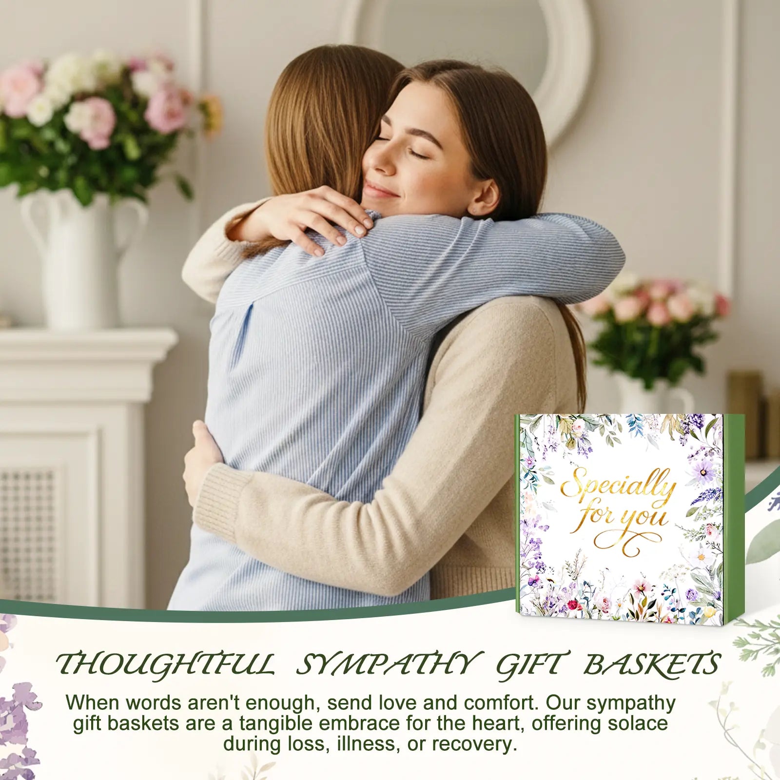 Bodyrefresh Mothers Day Gifts for Her Mom Wife Grandma Spa Care Package Birthday Gifts for Women Get Well Soon Gift Baskets Thinking of You Sympathy Gift Box for Girlfriend Sister