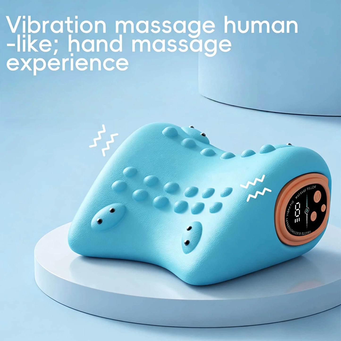 2026 New 3-In-1 Neck Massager Heated Neck Massage Pillow Pulsed Vibration Massage Deep Tissue Massage Pillow Suitable for Neck, Back and Shoulder