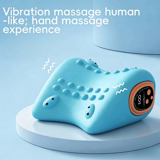 2026 New 3-In-1 Neck Massager Heated Neck Massage Pillow Pulsed Vibration Massage Deep Tissue Massage Pillow Suitable for Neck, Back and Shoulder