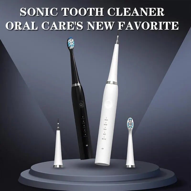 Ultrasonic Dental Plaque Remover for Humans & Pets - Professional Teeth Cleaning Kit for Tartar & Stain Removal, Safe & Gentle Electric Toothbrush for Cats, Dogs and People #Summervibes