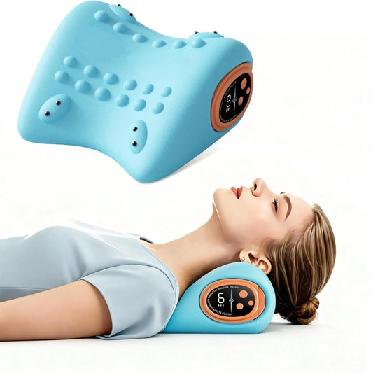 2026 New 3-In-1 Neck Massager Heated Neck Massage Pillow Pulsed Vibration Massage Deep Tissue Massage Pillow Suitable for Neck, Back and Shoulder