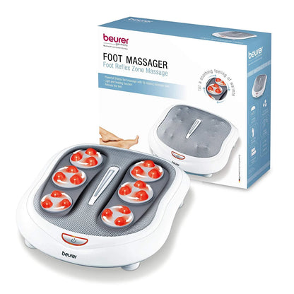 Shiatsu Foot Massager 18 Rotating Massage Heads, Relax Sore & Tired Feet with Deep Tissue, Heat Function, FM60