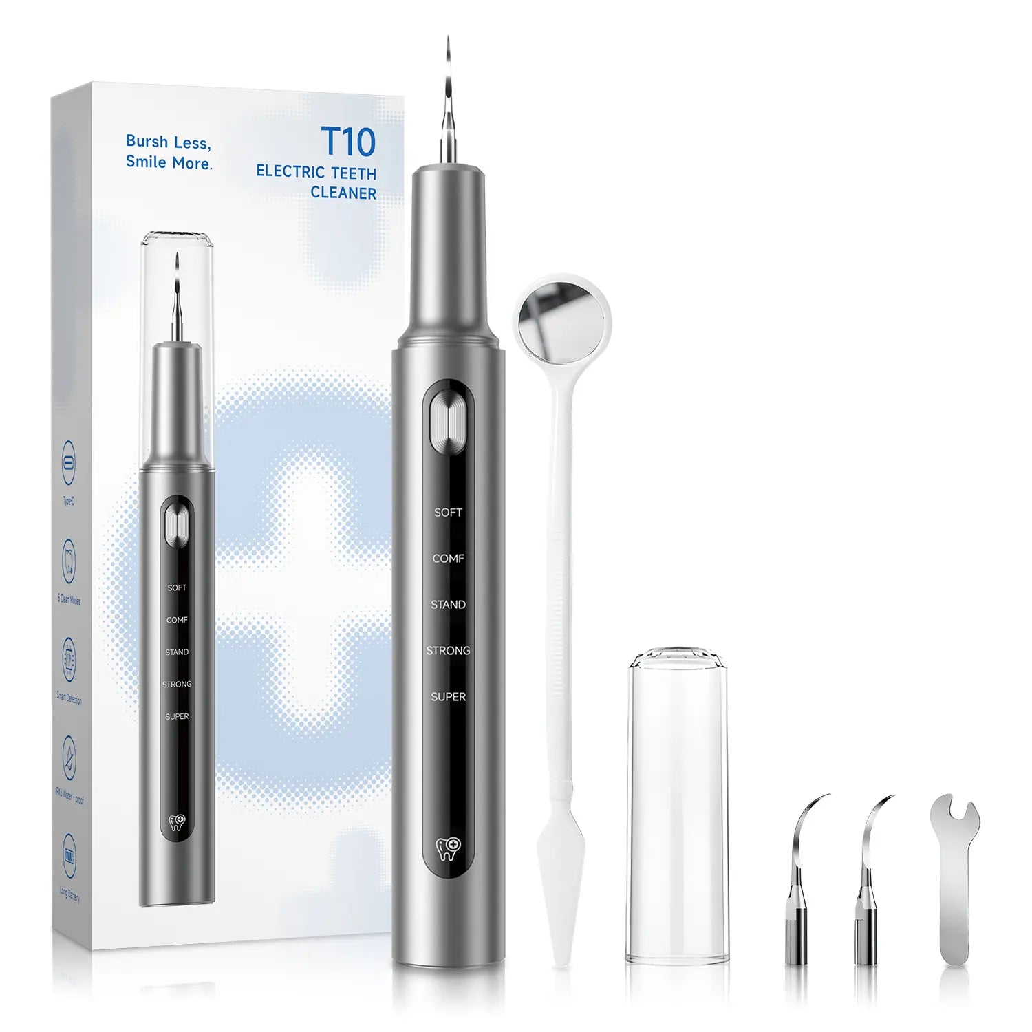 Ultrasonic Dental Plaque Remover for Humans & Pets - Professional Teeth Cleaning Kit for Tartar & Stain Removal, Safe & Gentle Electric Toothbrush for Cats, Dogs and People #Summervibes