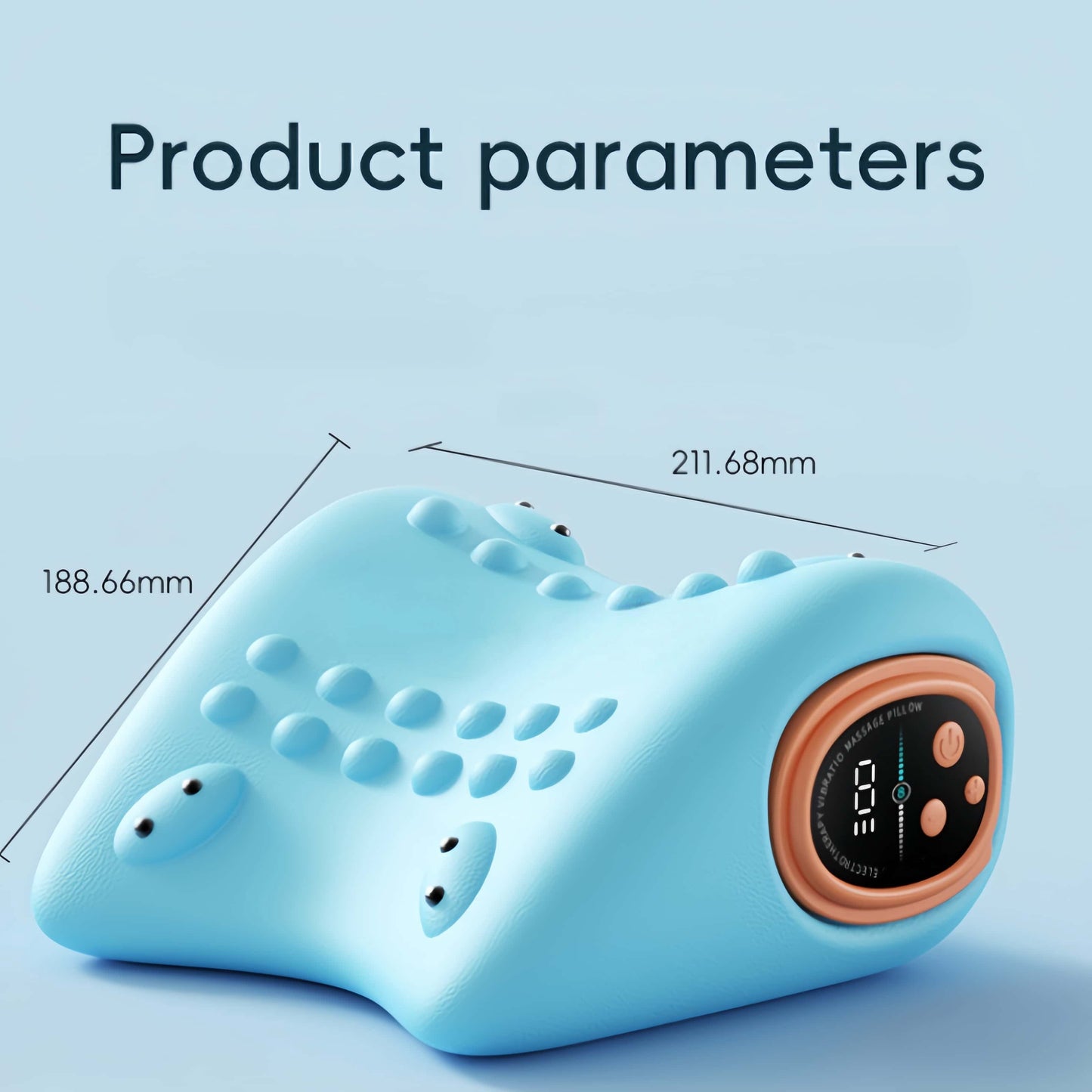 2026 New 3-In-1 Neck Massager Heated Neck Massage Pillow Pulsed Vibration Massage Deep Tissue Massage Pillow Suitable for Neck, Back and Shoulder