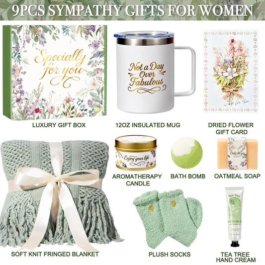 Bodyrefresh Mothers Day Gifts for Her Mom Wife Grandma Spa Care Package Birthday Gifts for Women Get Well Soon Gift Baskets Thinking of You Sympathy Gift Box for Girlfriend Sister
