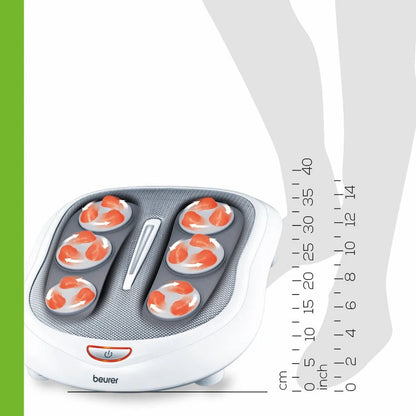 Shiatsu Foot Massager 18 Rotating Massage Heads, Relax Sore & Tired Feet with Deep Tissue, Heat Function, FM60